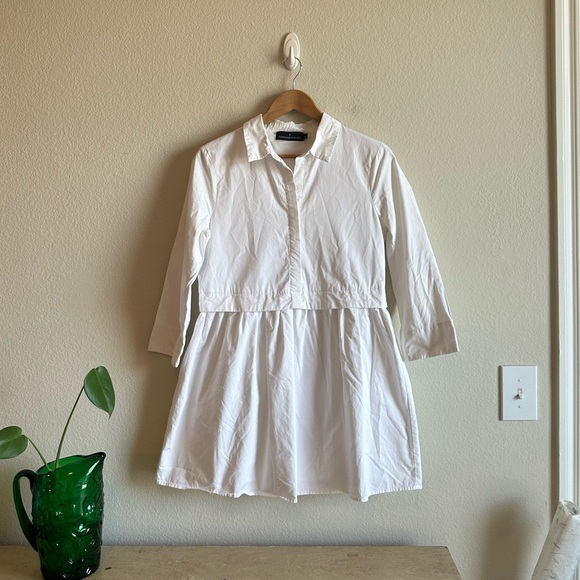 Tuckernuck Pomander Place Ella Collared Classic Mini Shirt Dress - Picture 2 of 13